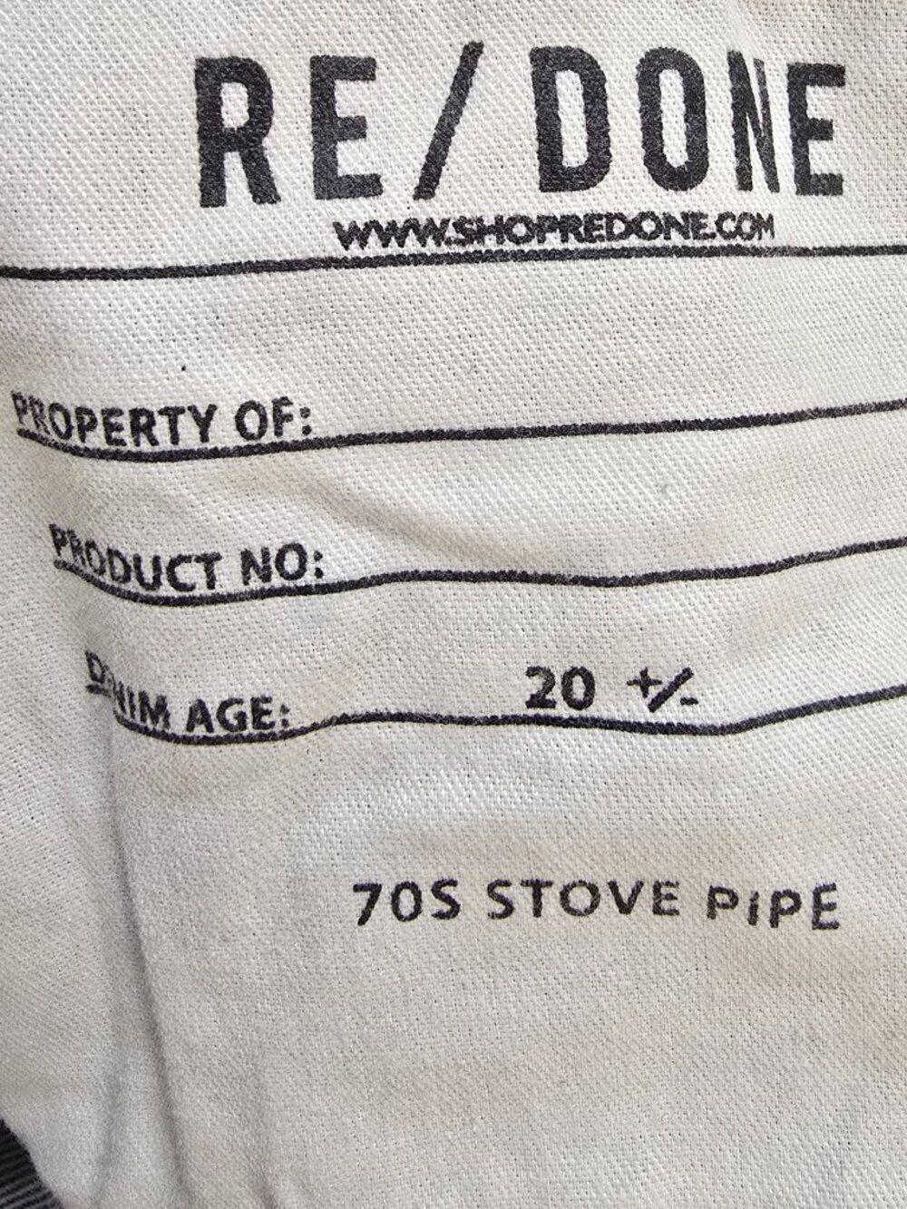RE/DONE Originals Easy Straight Jeans - 70S Stovepipe - Ripped Tide - Picture 10 of 13